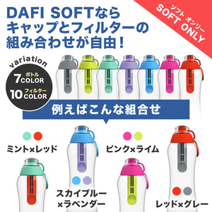 DAFI ダフィ 浄水ボトル フィルター カートリッジ 3個入り SOFT SOLID 対応 交換用 ボトル型 浄水器 ろ過 エコ SDGs ソフト ソリッド【日本仕様・日本正規品】