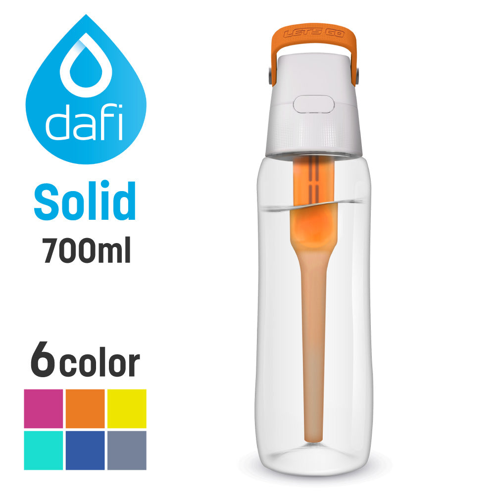 DAFI ダフィ SOLID ソリッド 携帯用 浄水ボトル 700ml ボトル型 浄水器 ハードタイプ 水筒 ろ過 マイボトル 持ち運び エコ  SDGs 【日本仕様・日本正規品】